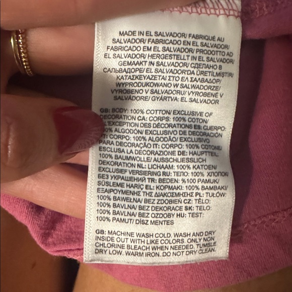 Men’s XL The North Face Pink and White tee - Picture 4 of 5